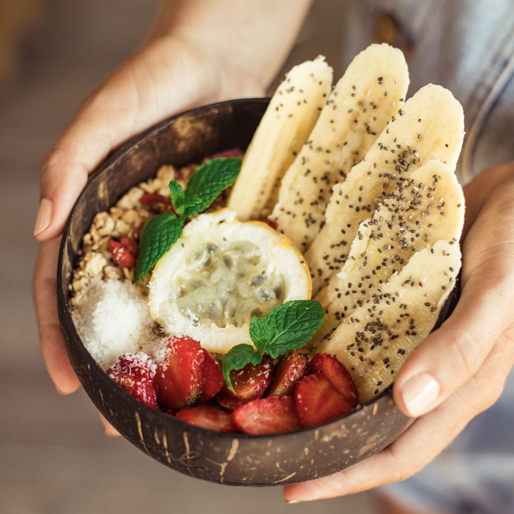 Kokosnøtt skål (6 stk.)