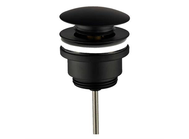 Bunnventil til steinvask - Sort (matt)